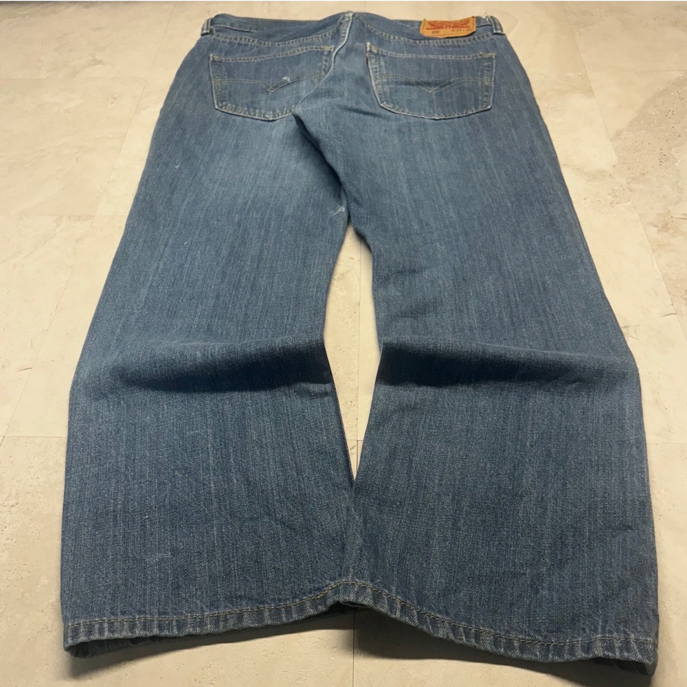 Levi's 559 Relaxed Straight Jeans Blue Mens 34x30 Medium Wash Denim Baggy